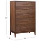 Riva Ridge Jasper 5 Piece California King Panel Bedroom Set in Modern Walnut, , large
