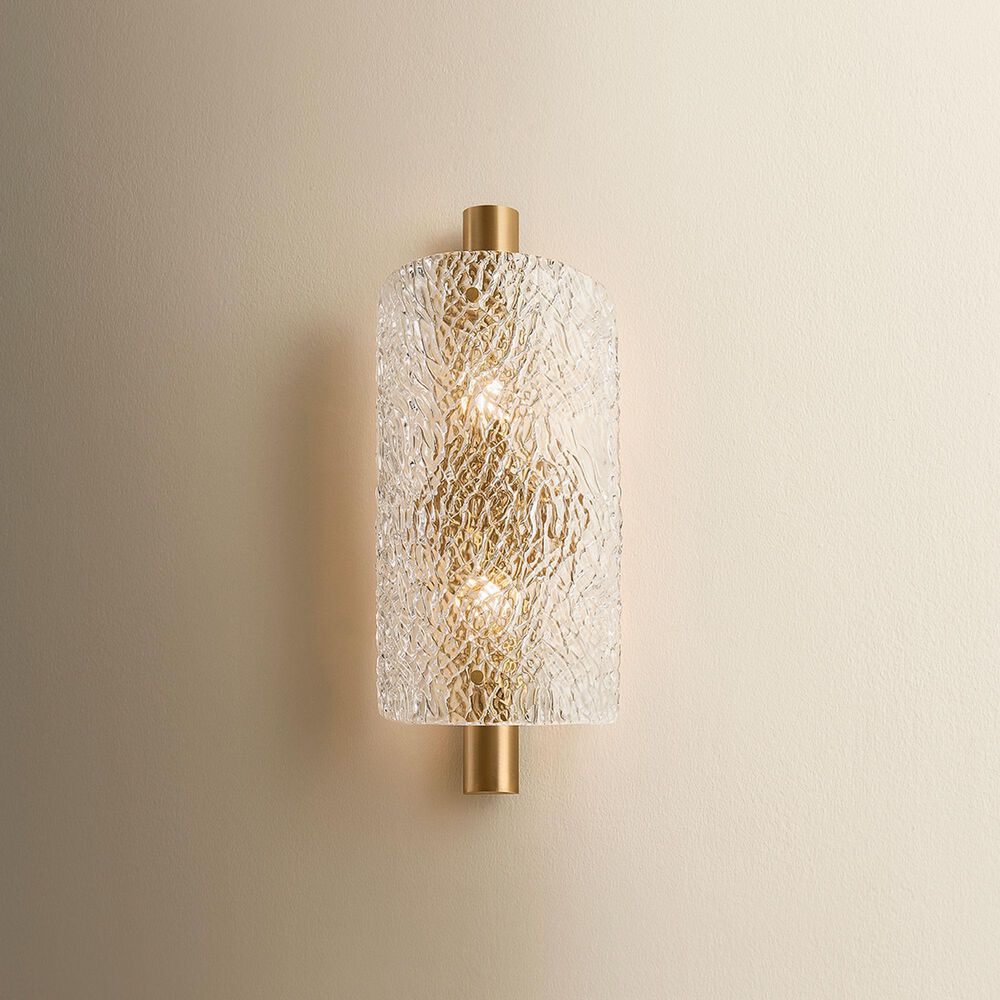 Troy Lighting Bergeron 2-Light Wall Sconce in Patina Brass, , large