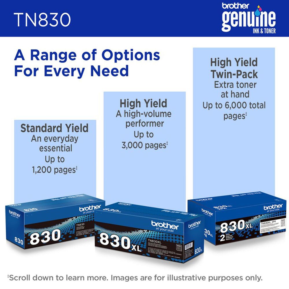 Brother Standard Yield Toner with Yields Approx 1200 Pages in Black, , large