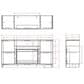 Legends Home Urban Loft 62" Fireplace Console with Fireplace Insert in Mocha, , large