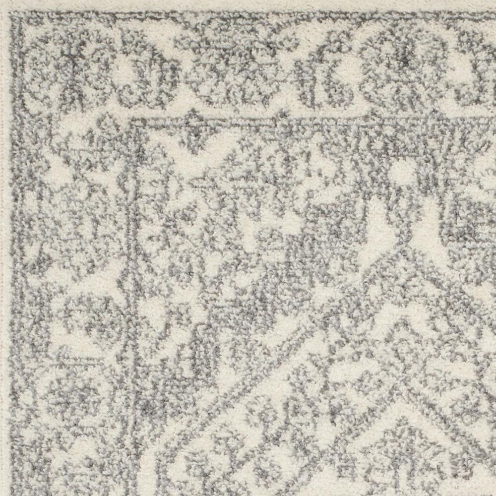 Safavieh Adirondack ADR108B-10SQ 10&#39; x 10&#39;  Ivory/Silver Square Rug, , large