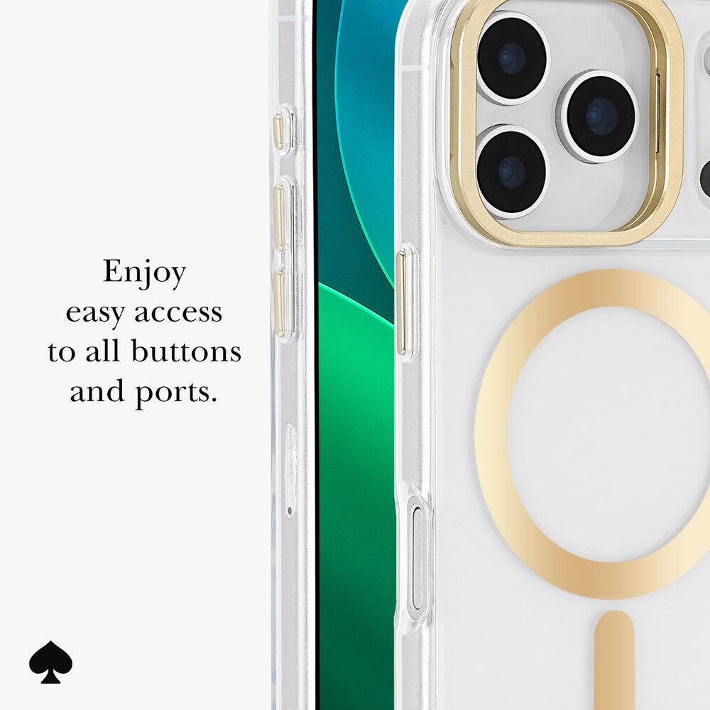 Kate Spade Protective MagSafe Case with Stand for Apple iPhone 17 Pro in Icon Clear, , large