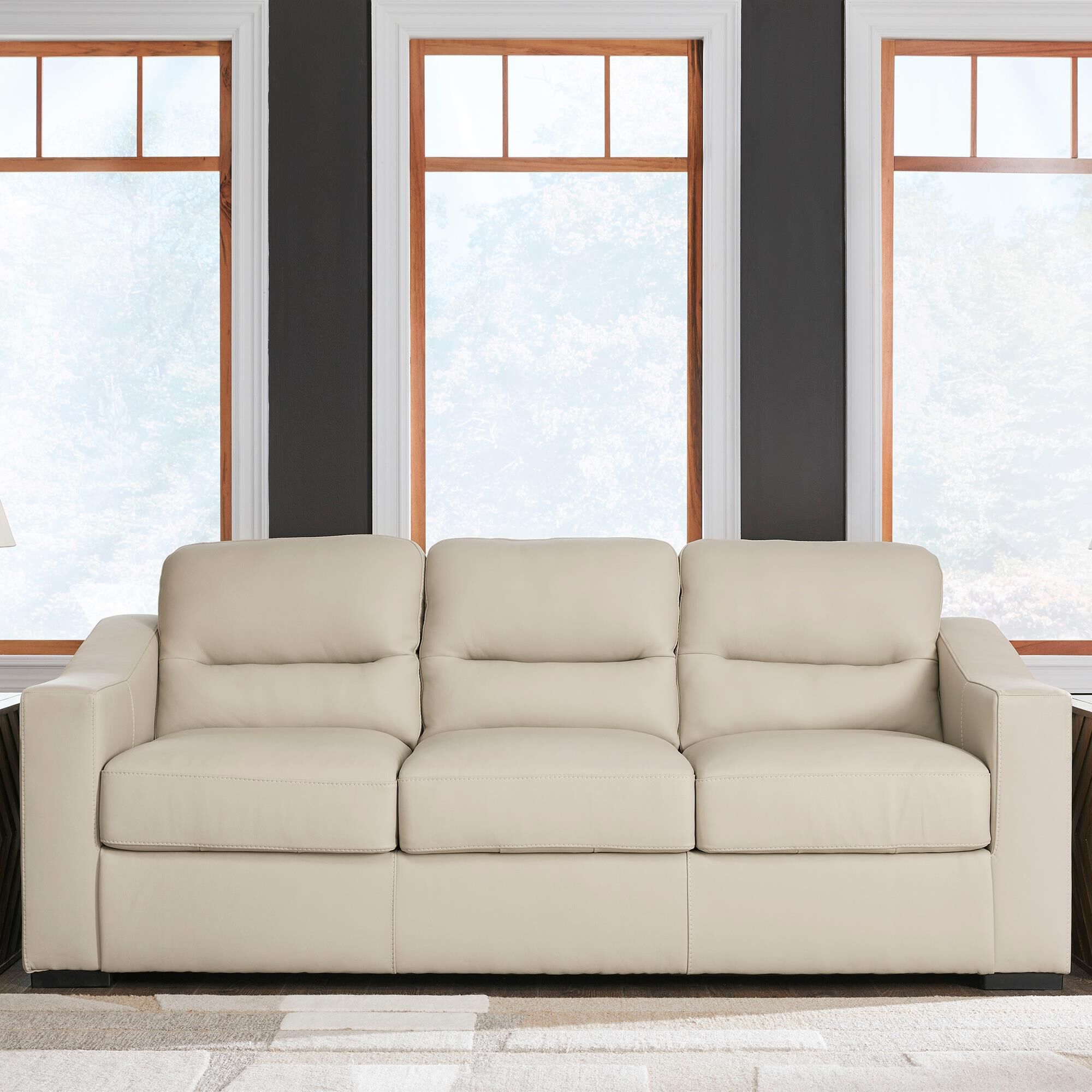 Ashley Treasure Trove Stationary Sofa in Almond