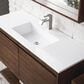 James Martin Vanities Mantova 47.3" Single Vanity in Glossy White and Brushed Nickel with 3 cm Glossy White Composite Stone Top and Rectangular Sink, , large