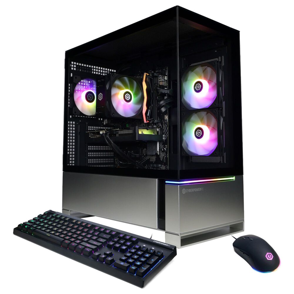 CyberPowerPC Gamer Master Gaming Desktop | AMD Ryzen 5 8400F - 16GB RAM - NVIDIA GeForce RTX 5050 Graphics - 1TB SSD in Black, , large