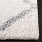 Safavieh Parma Shag PMA521A 6"7" Square Cream and Grey Area Rug, , large