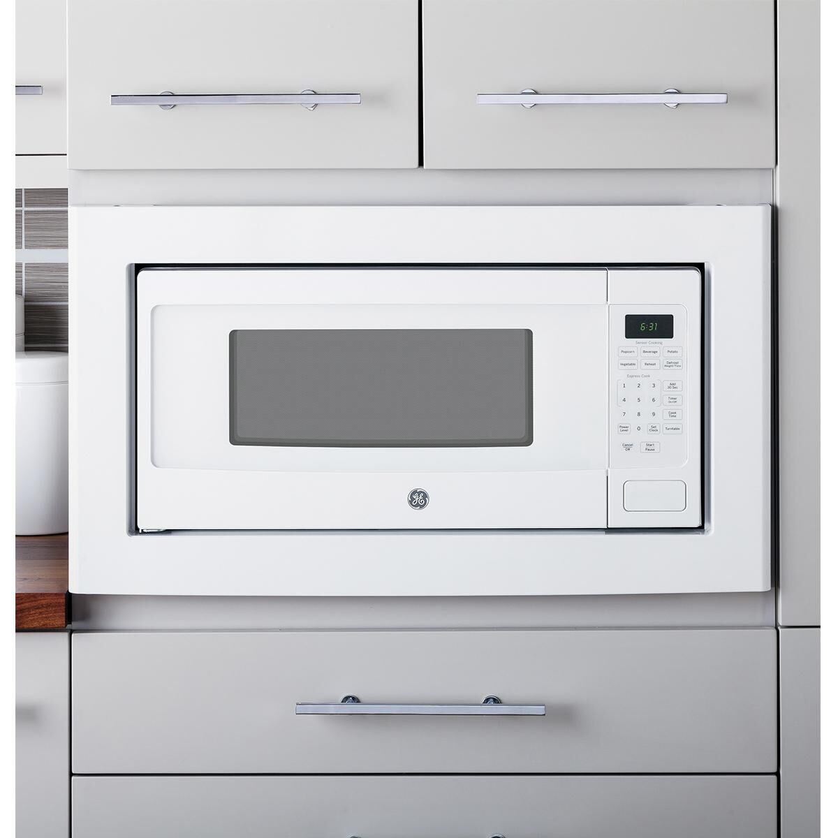 GE Profile Series 1.1 Cu. Ft. Countertop Microwave Oven in White