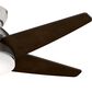 Hunter Isotope Low Profile 44" Ceiling Fan with LED Light in Brushed Nickel, , large