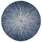 Safavieh Evoke EVK228N 5"1" Round Navy and Ivory Area Rug, , large