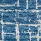 Nourison Luna 9"9" x 13"9" Blue and Silver Area Rug, , large