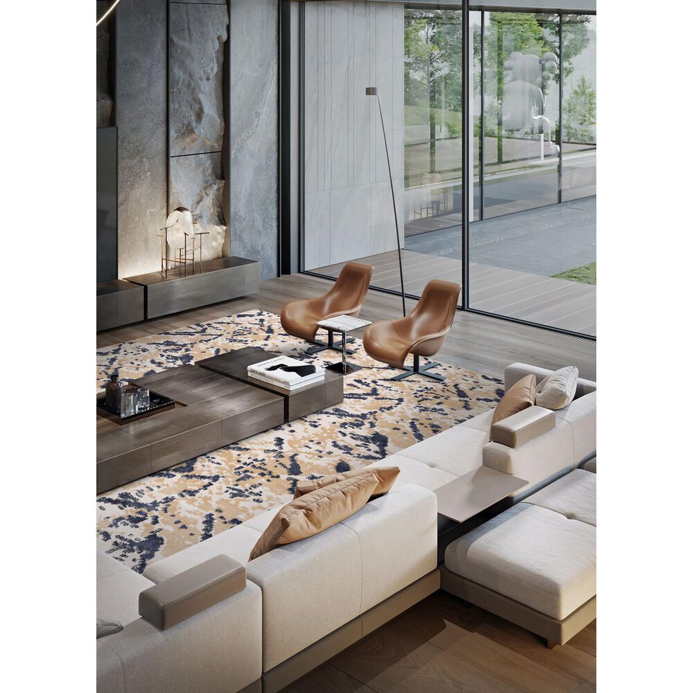 Radici USA Dora 9&#39; x 12&#39; Champagne, Beige and Tan Area Rug, , large