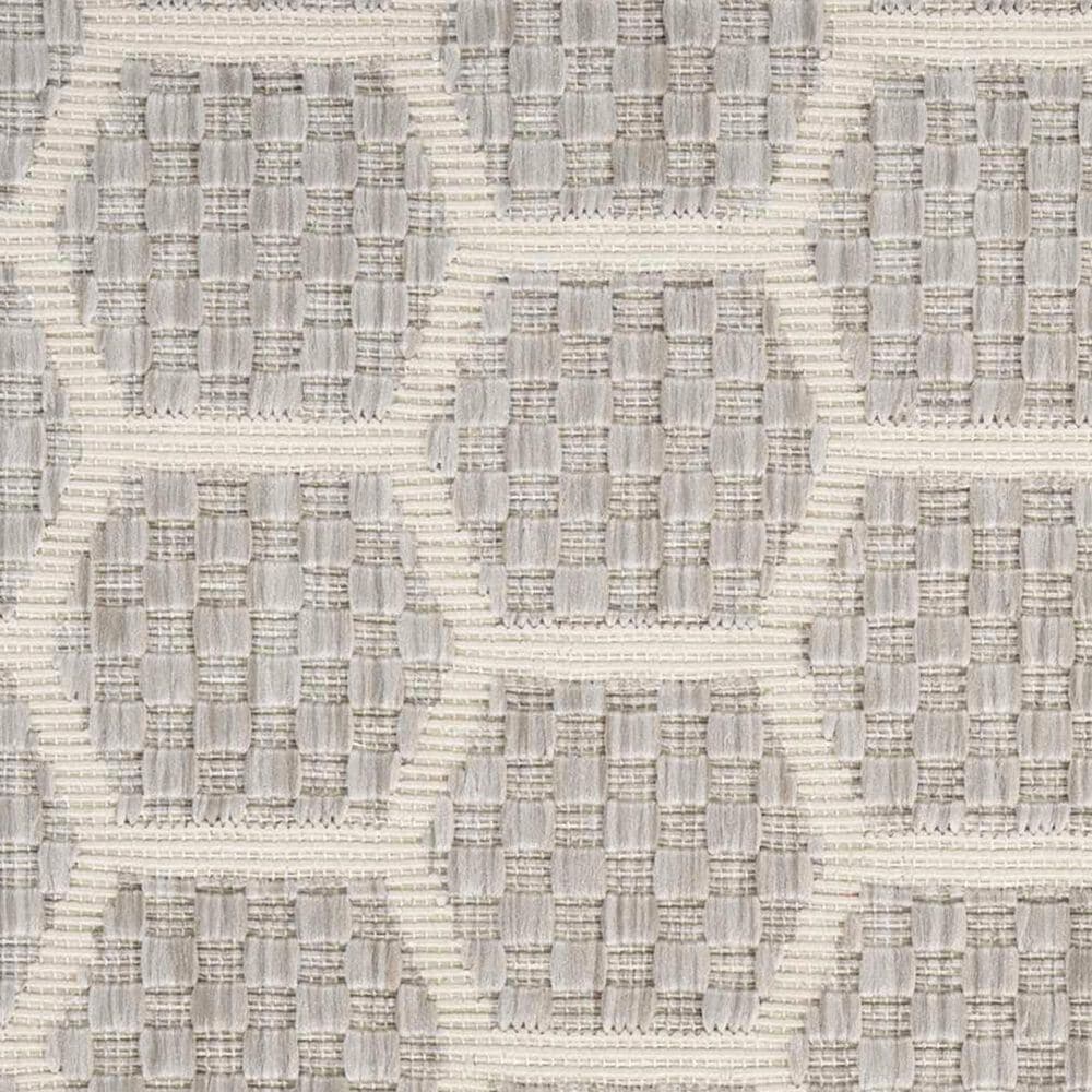 Nourison Twist Reversible 2&#39;2&quot; x 8&#39; Grey Indoor/Outdoor Runner, , large