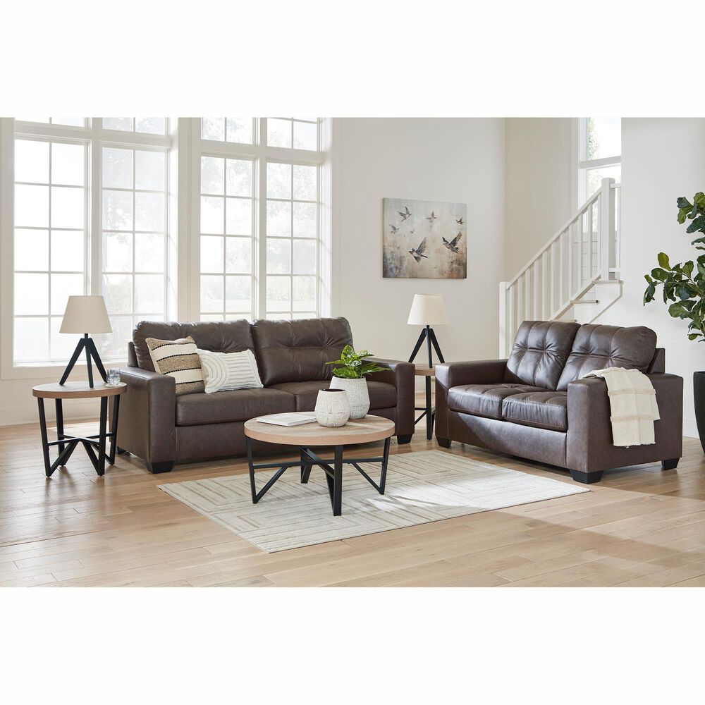 Ashley Barlin Mills Stationary Queen Sleeper Sofa in Umber, , large