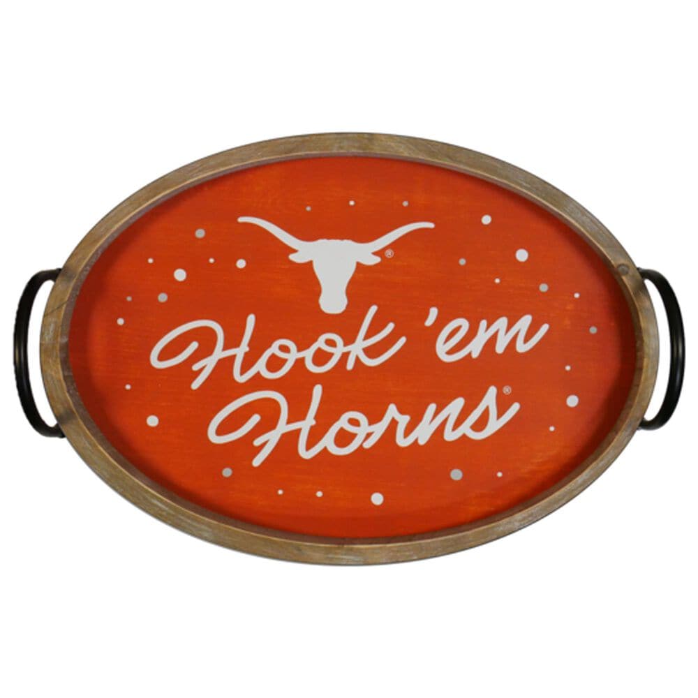 Valiant Gifts Texas Spirit Wood Oval Tray in Burnt Orange, , large