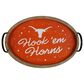 Valiant Gifts Texas Spirit Wood Oval Tray in Burnt Orange, , large