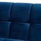 Baxton Studio Loreto Stationary Sofa in Navy Blue Velvet, , large