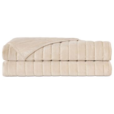 Eastern Accents Adrienne King Channel Quilted Coverlet in Ivory, , large