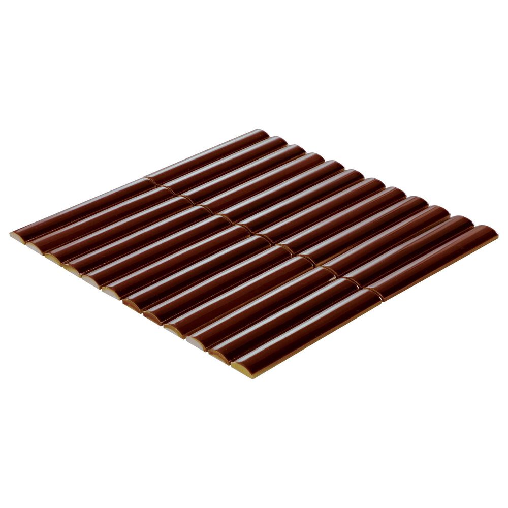 Dal-Tile Artefino Vintage Jasper 1" x 6" Pencil Fluted on 11" x 12" Porcelain Mosaic Sheet, , large