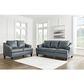 Ashley Genoa Leather Sofa and Loveseat in Steel, , large