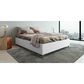 Midtown Concepts Queen Platform Bed in White-Tuscan, , large