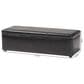 Baxton Studio Dennehy Storage Ottoman in Black, , large