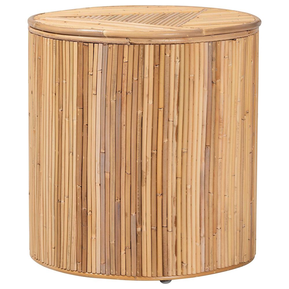 Baxton Studio Milagra End Table in Natural, , large