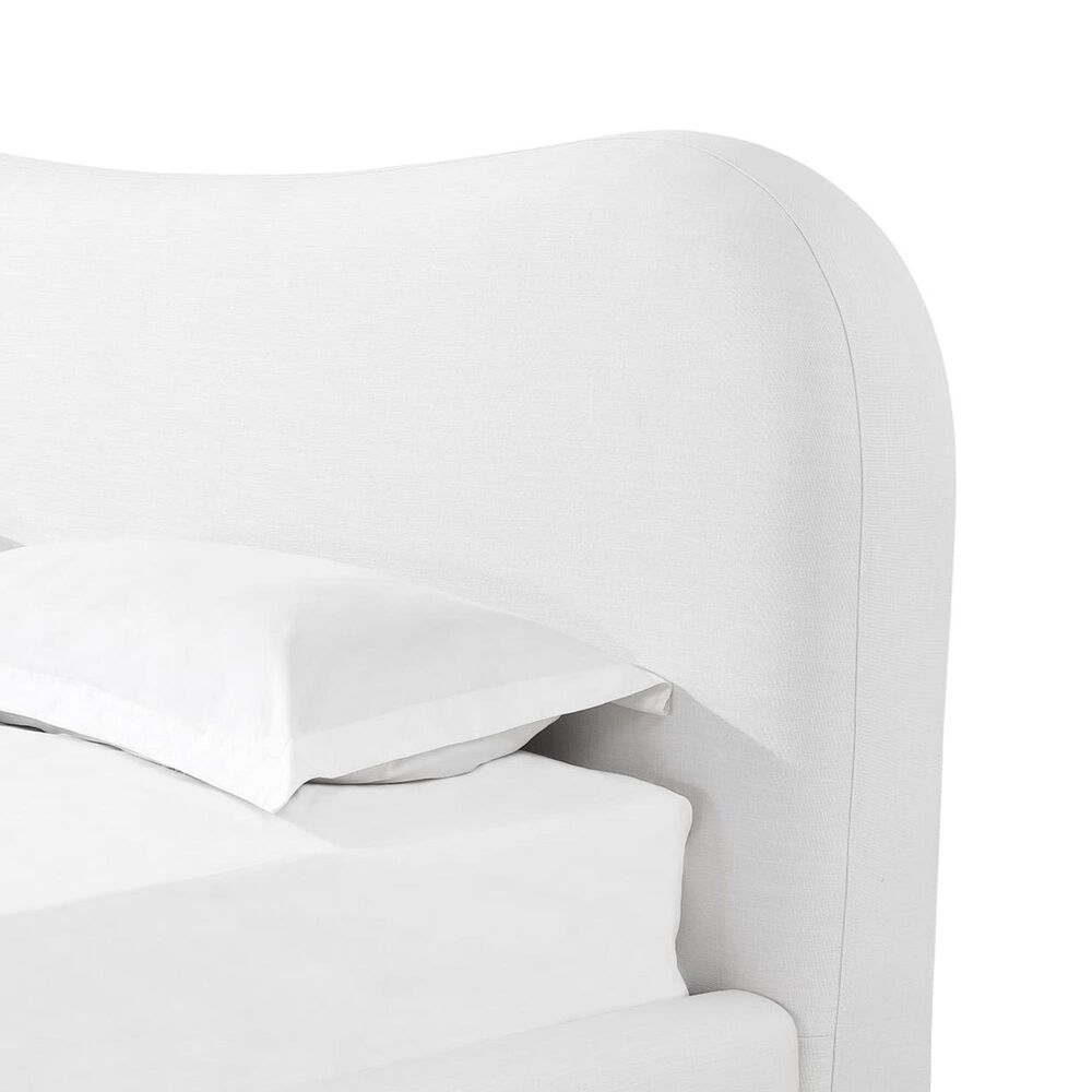 Urban Home Elena Uph King Upholstered Bed in Vanilla, , large