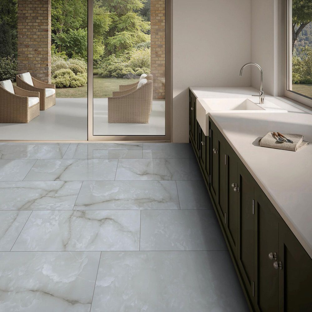 Shaw Astoria Brindle 24" x 48" Polished Porcelain Tile, , large