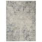 Nourison Rustic Textures Ivory, Grey and Slate Blue 9"3" x 12"9" Area Rug, , large