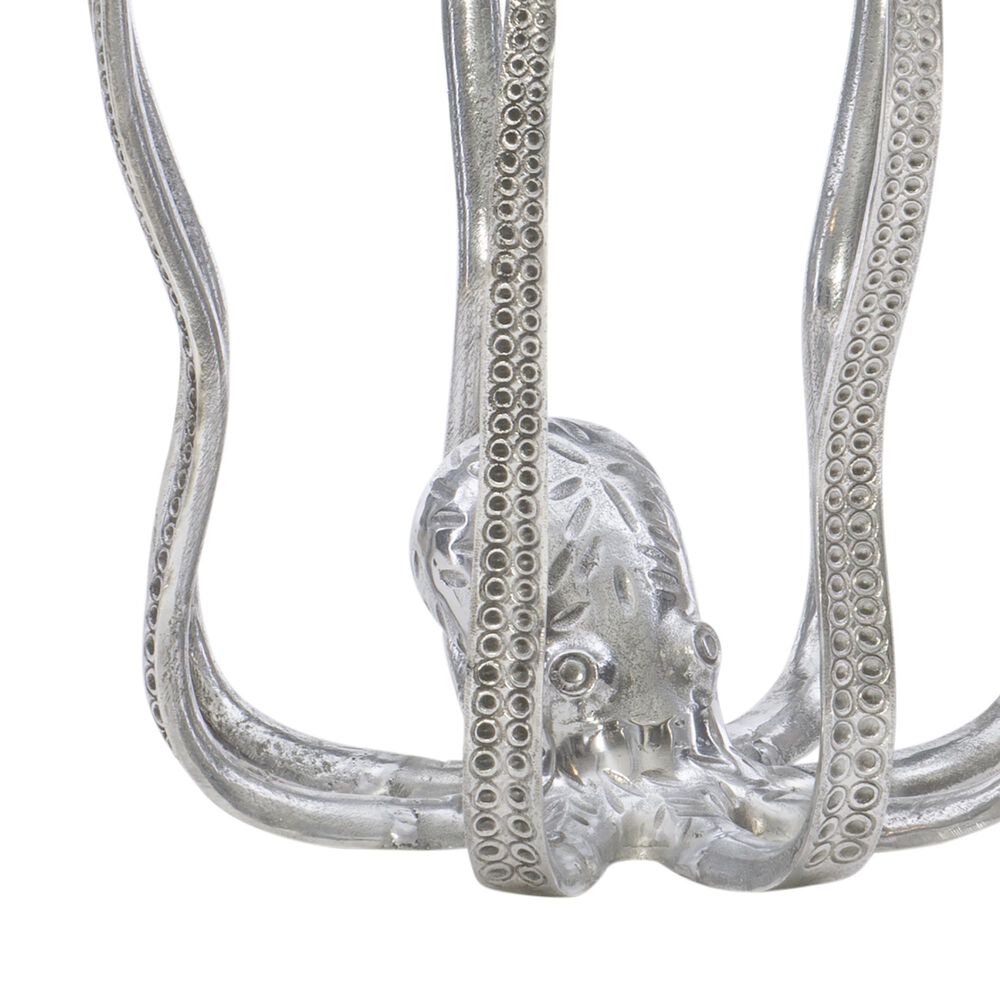 Linon Home Decor Octiana Octopus End Table in Silver, , large