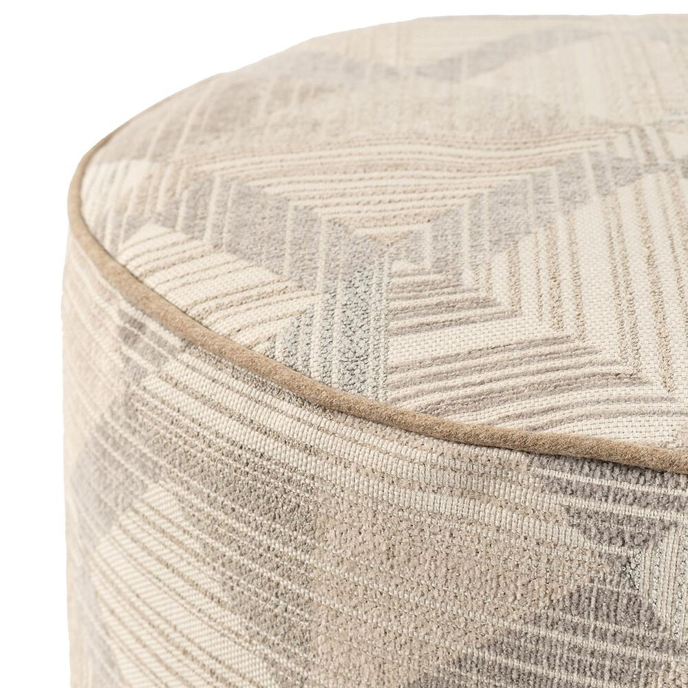 Howard Elliott Prisma Foot Pouf in Natural, , large