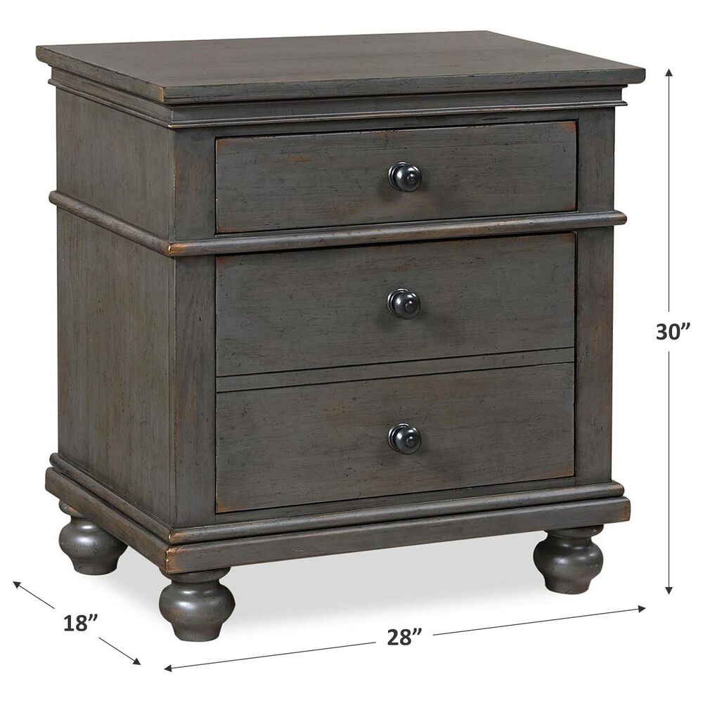 Riva Ridge Oxford 2-Drawer Nightstand in Peppercorn, , large