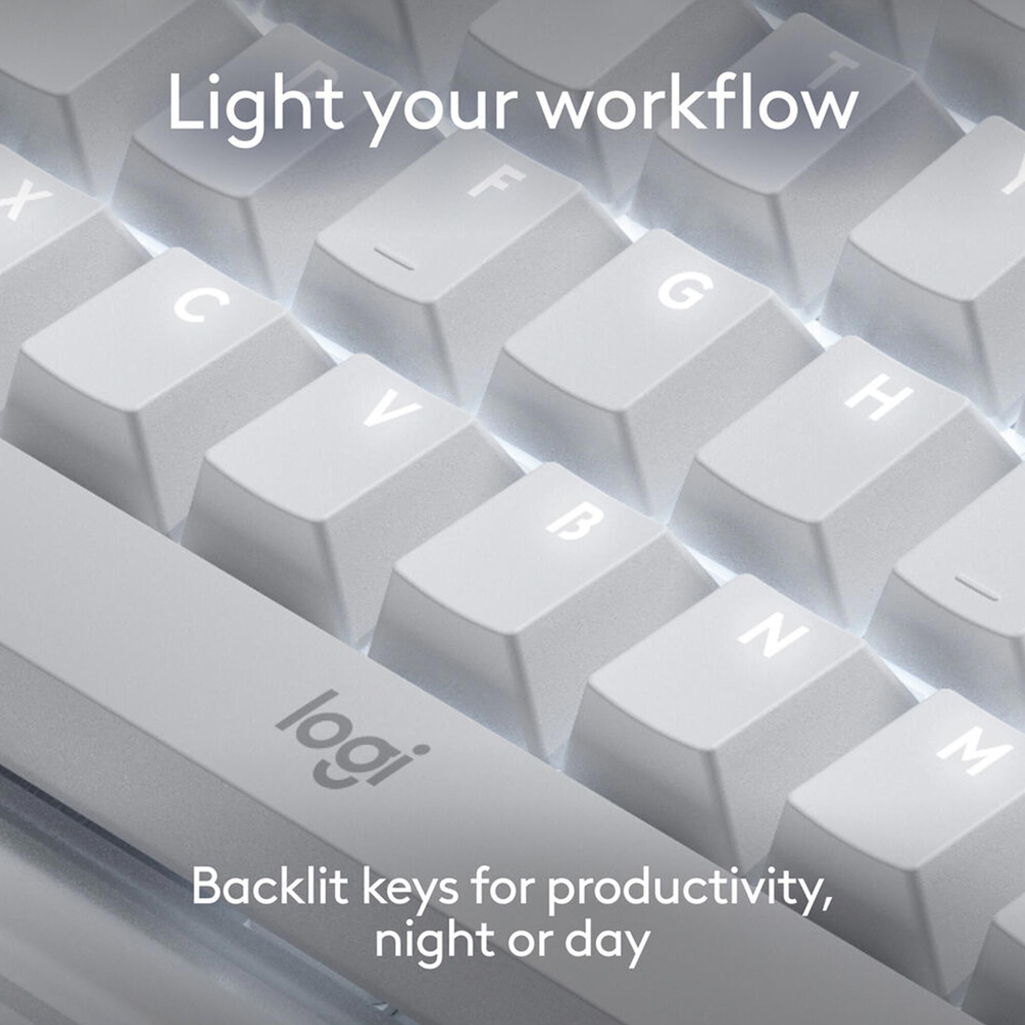 【超美品】Logicool ALTO KEYS K98M ホワイト Logitech Alto Keys K98M Wireless Mechanical Keyboard in Off-White