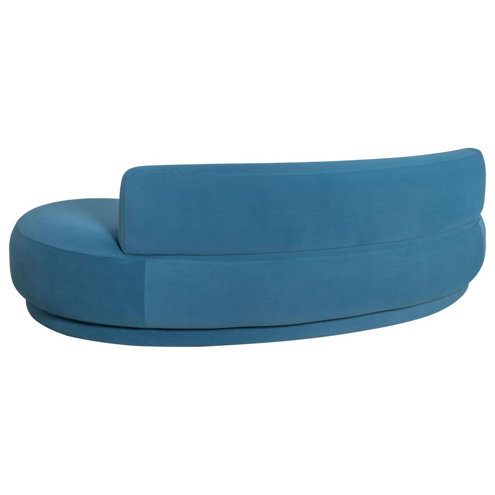 Blue River Oakland Stationary 3-Seater Sofa in Blue Velvet, , large