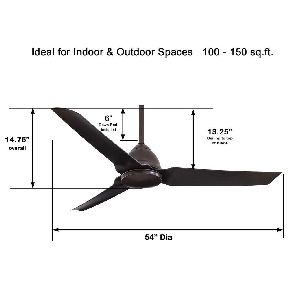 Minka-Aire Java 54" Ceiling Fan in Kocoa, , large