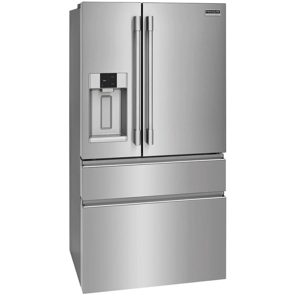 Frigidaire Professional 21.4 Cu. Ft. Counter-Depth 4-Door French Door Refrigerator in Stainless Steel, , large