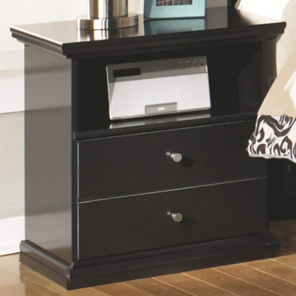 Ashley Maribel 1 Drawer Nightstand in Black, , large