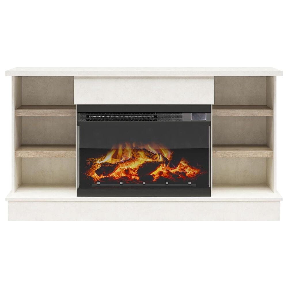 DHP Oslo 54&quot; Fireplace TV Console in Plaster, , large