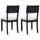 Linon Home Decor Jorissen Side Chair in Dark Charcoal (Set of 2), , large