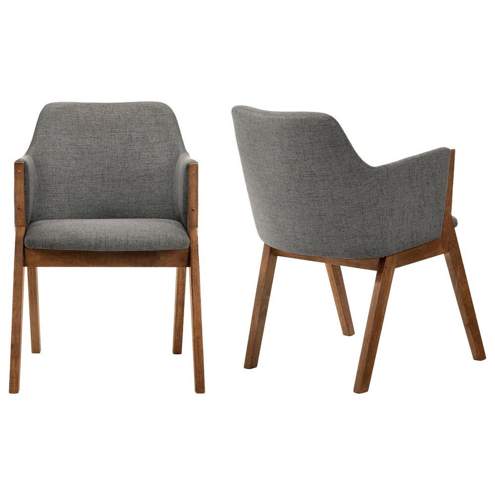 Blue River Renzo Dining Chair in Charcoal/Walnut &#40;Set of 2&#41;, , large