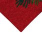 Trans-Ocean Import Natura Happy Holidays Holly 1"6" x 2"6" Red Outdoor Door Mat, , large