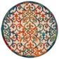 Nourison Aloha Damask 5"3" Round Multicolor Indoor/Outdoor Area Rug, , large