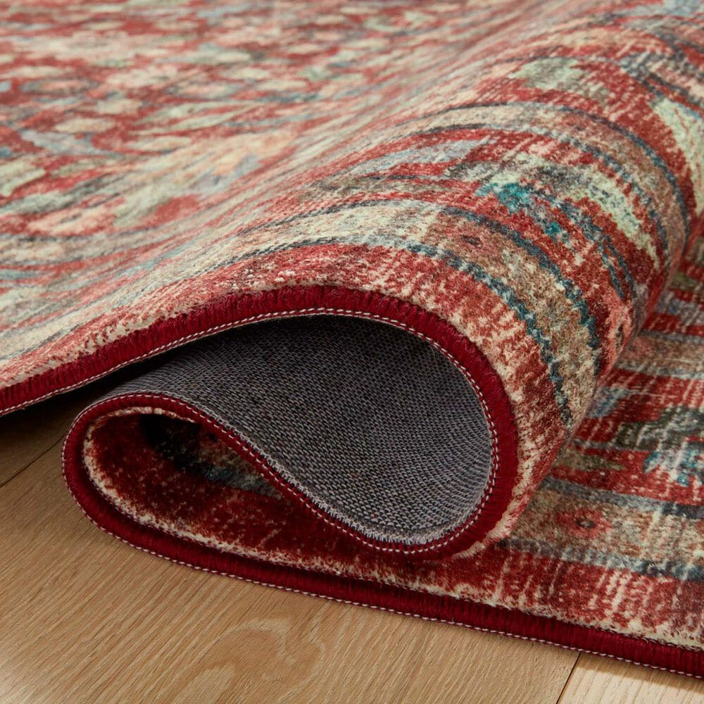 Rifle Paper Co Crafted by Cloth and Company Courtyard 5&#39; x 7&#39;6&quot; Eve Crimson Area Rug, , large