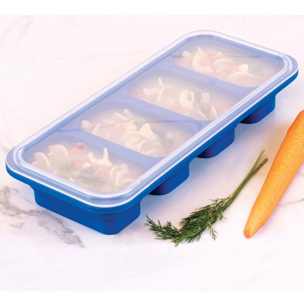 HIC Kitchen Prep-N-Freeze Portion Tray in Royal Blue, , large