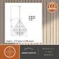 Vaxcel Bartlett 4-Light Pendant in Oil Rubbed Bronze and Satin Nickel, , large