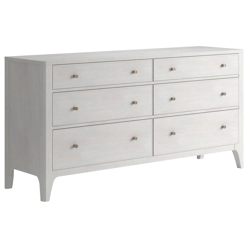 Vantage Mezzanine 6 Drawer Dresser and Mirror in Dove Gray, , large