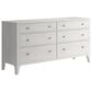 Vantage Mezzanine 6 Drawer Dresser and Mirror in Dove Gray, , large