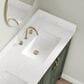 37B Lucerne 60" Double Bathroom Vanity in Deep Olive Green with Marble Top and Backsplash, , large