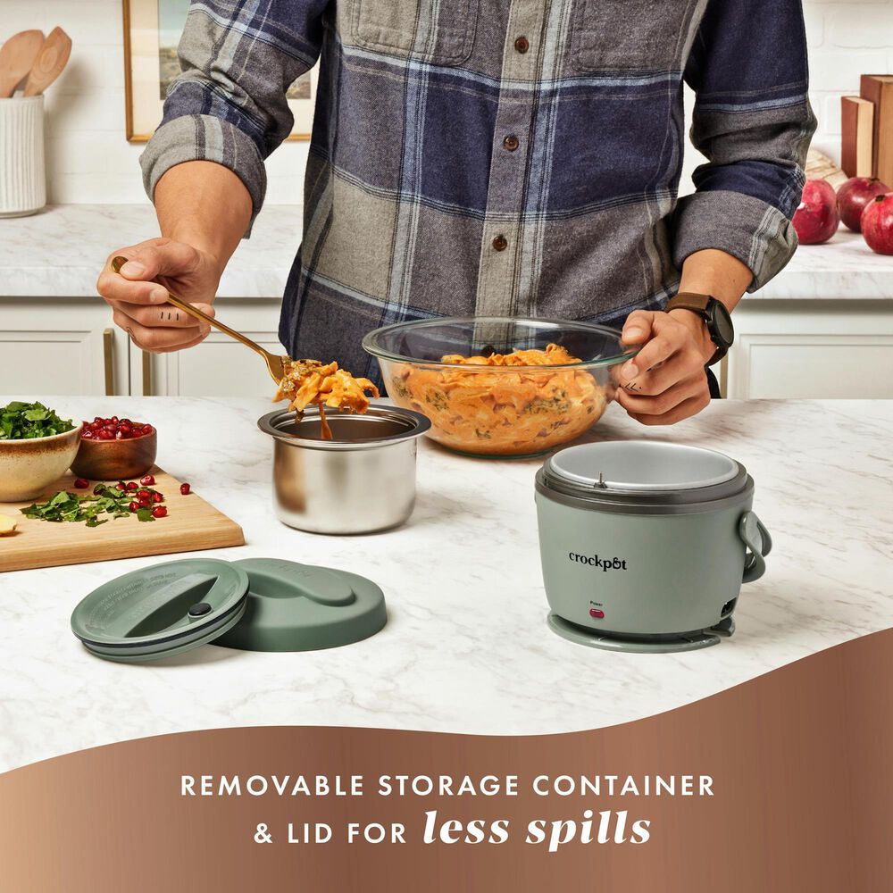 Crock-Pot 20 Oz Lunch Crock Food Warmer in Moonshine Green, , large