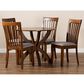 Baxton Studio Bailey 5-Piece Dining Set in Grey/Walnut Brown, , large